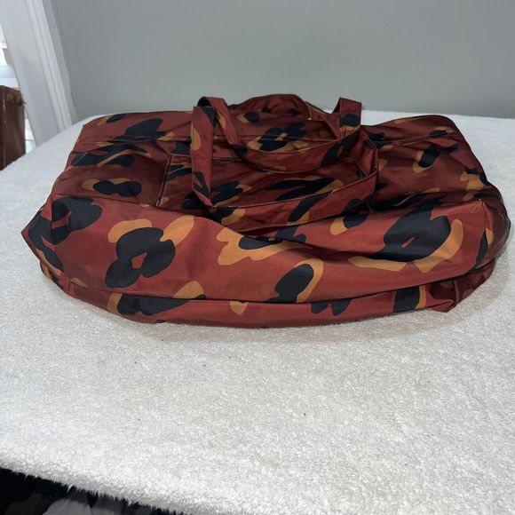 Madewell The (Re)sourced Tote Bag in Painted Leopard Brown Black Nylon Large - Picture 10 of 13